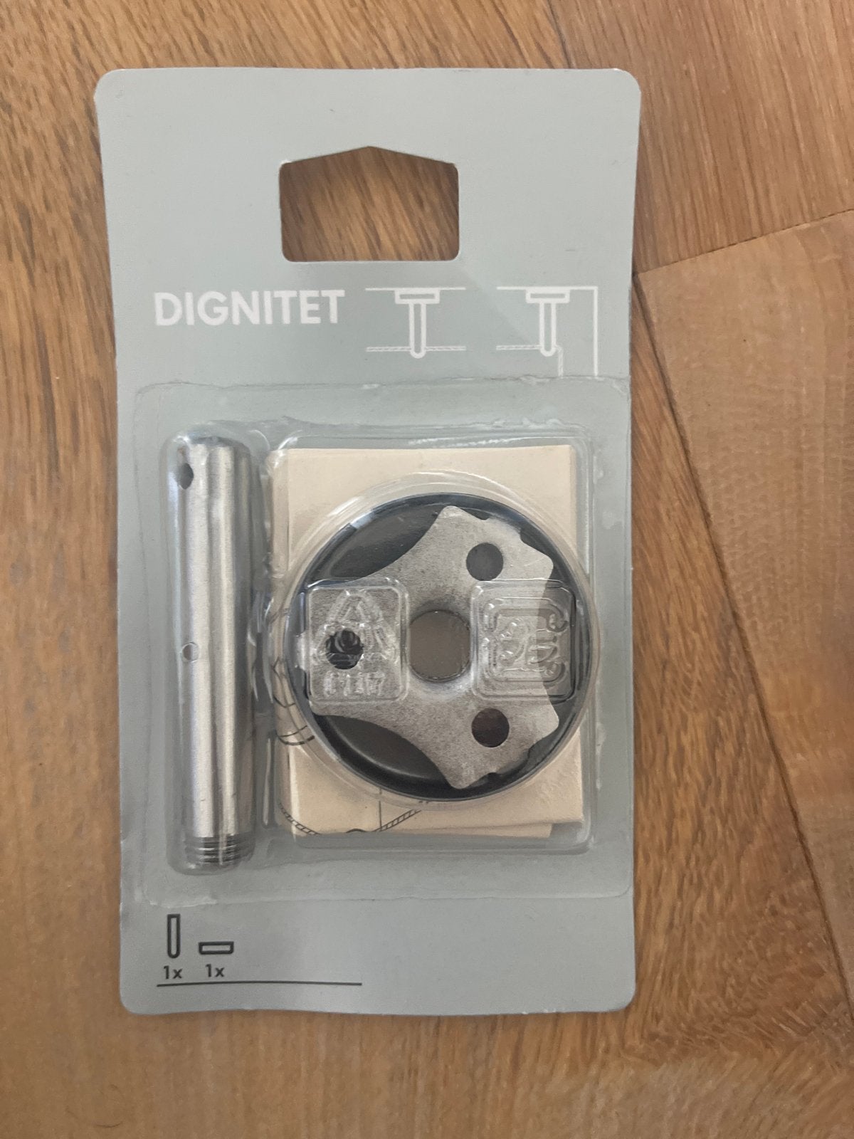 IKEA Dignitet gordijnroede hoekstuk/wandbeslag, Ophalen of Verzenden, Nieuw, Zilver, Metaal