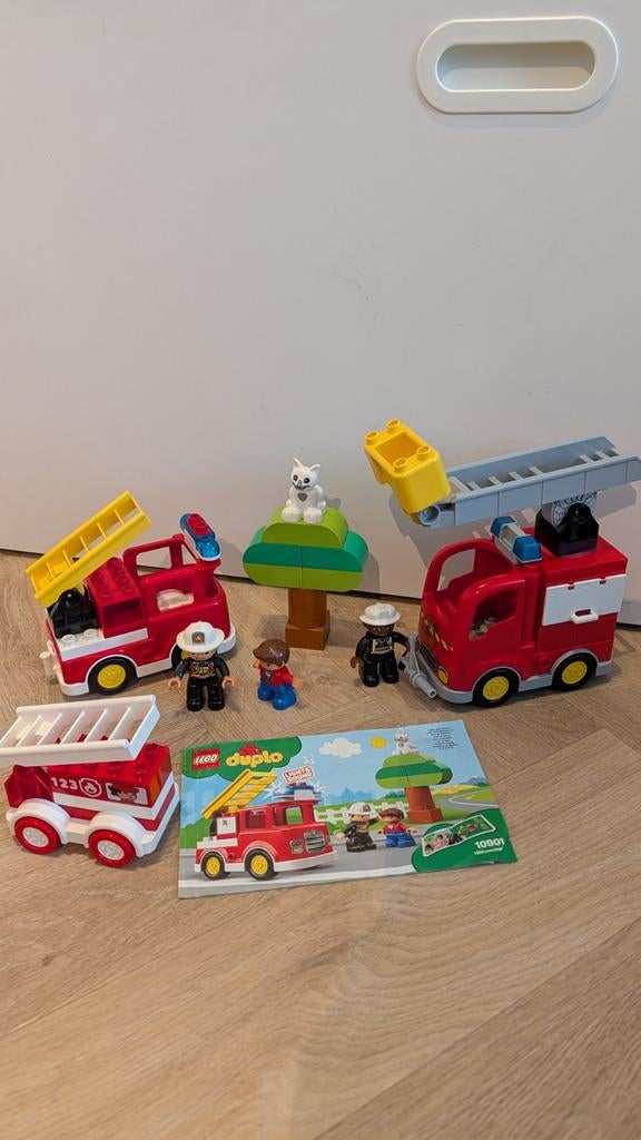 Duplo 10901 Brandweerwagen met 2 extra brandweerwagens, Kinderen en Baby's, Speelgoed | Duplo en Lego, Ophalen, City, Zo goed als nieuw