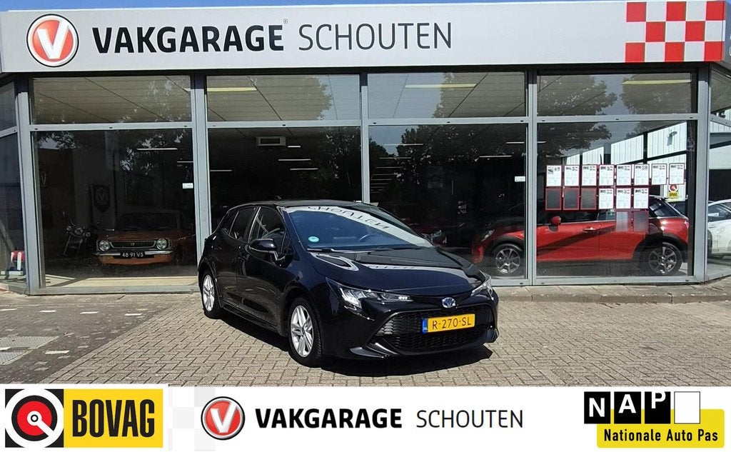 Toyota Corolla Hybrid 140 Active, Auto's, Toyota, Gebruikt, 4 cilinders, Corolla, Zwart