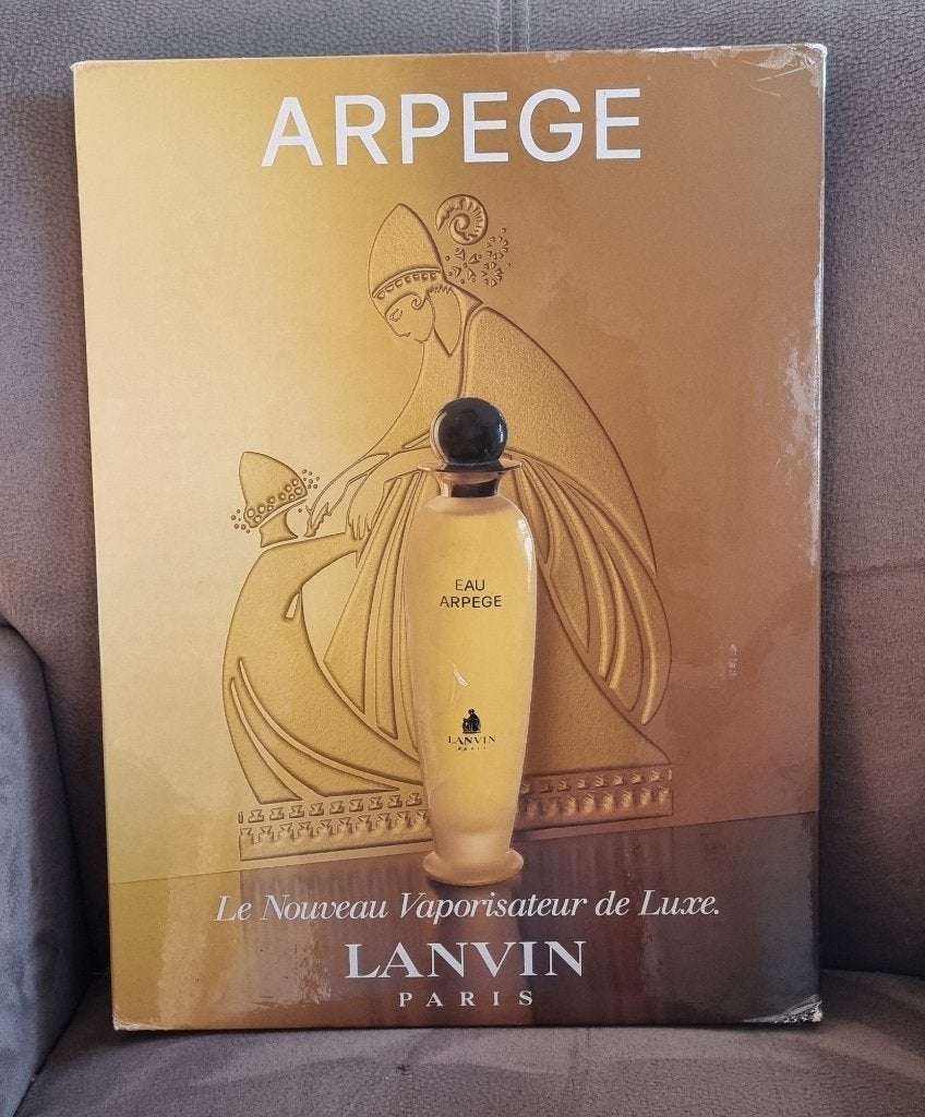 Reclamebord parfum Lanvin Arpege, Ophalen of Verzenden, Gebruikt, Overige typen