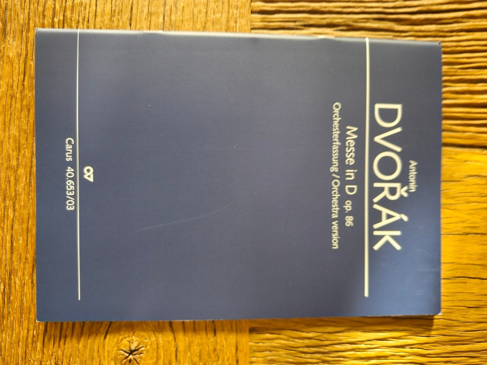 Dvořák: Messe in D op. 86 (Orchesterfassung) - Nieuw, Muziek en Instrumenten, Bladmuziek, Koor, Ophalen of Verzenden, Zo goed als nieuw