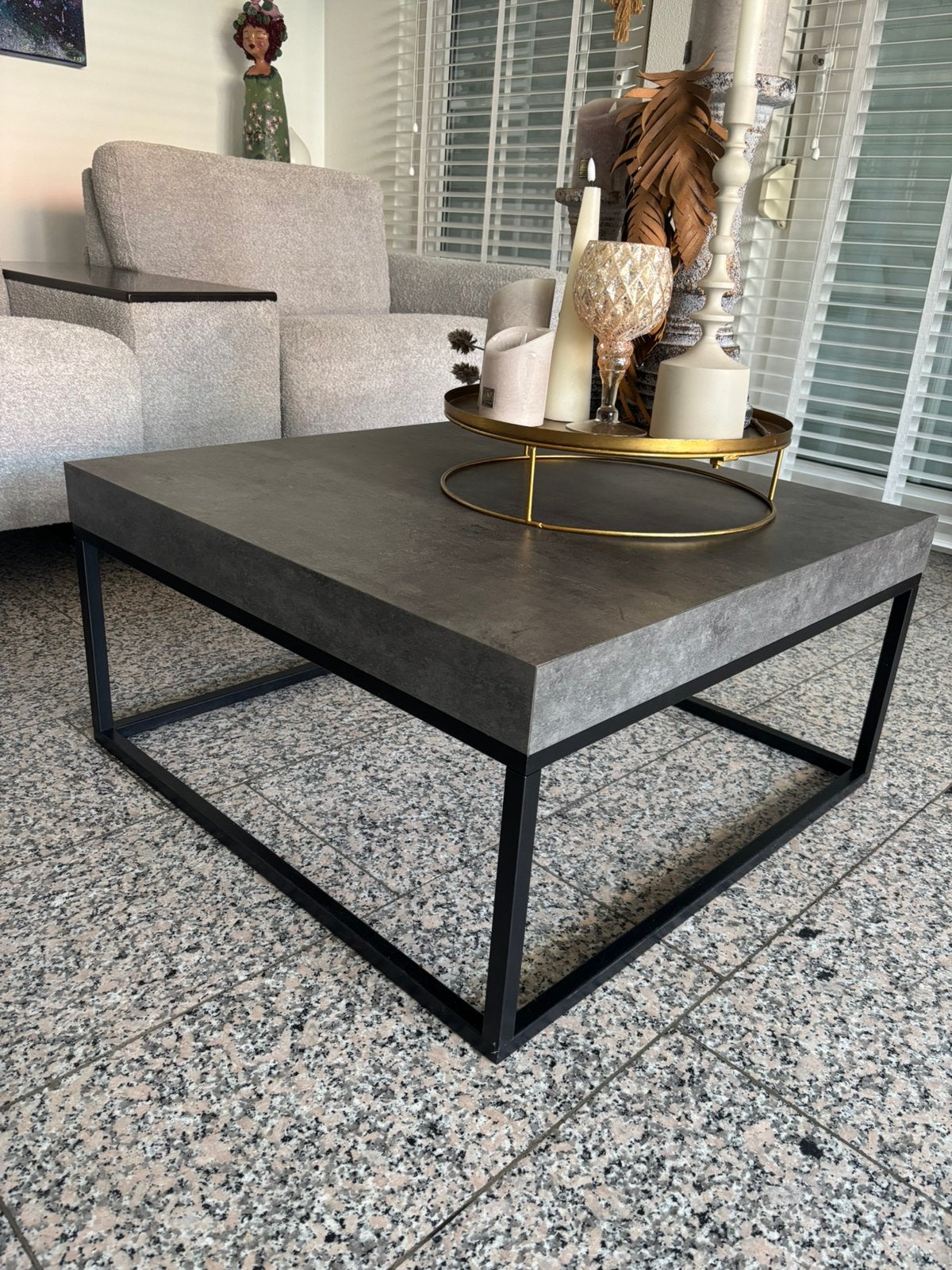 Salontafel, Huis en Inrichting, Tafels | Salontafels, 100 tot 150 cm, Zo goed als nieuw, Rechthoekig, 50 tot 100 cm