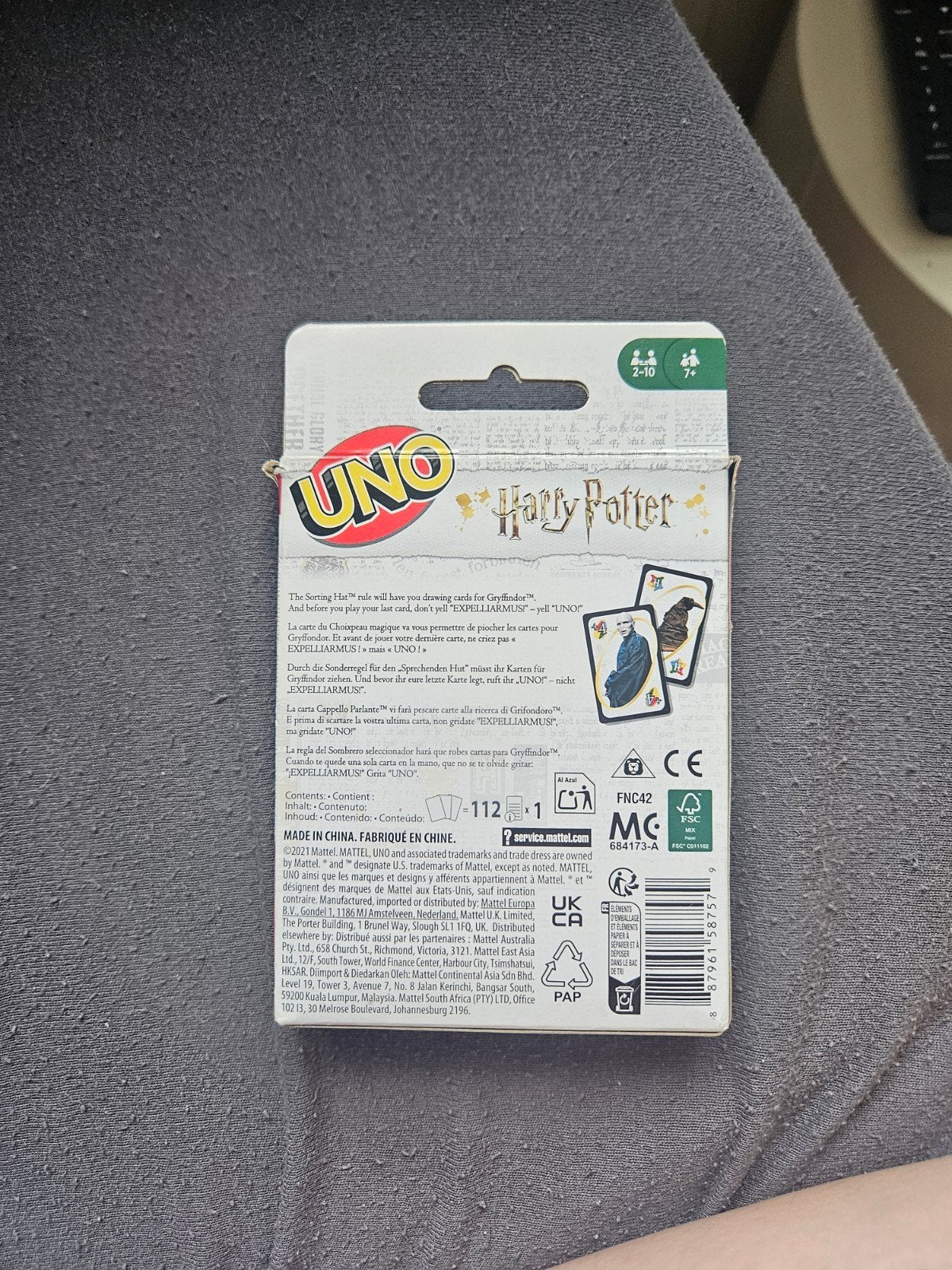 UNO Harry Potter Kaartspel - Nieuw in verpakking, Vijf spelers of meer, Ophalen, Nieuw, Mattel Games