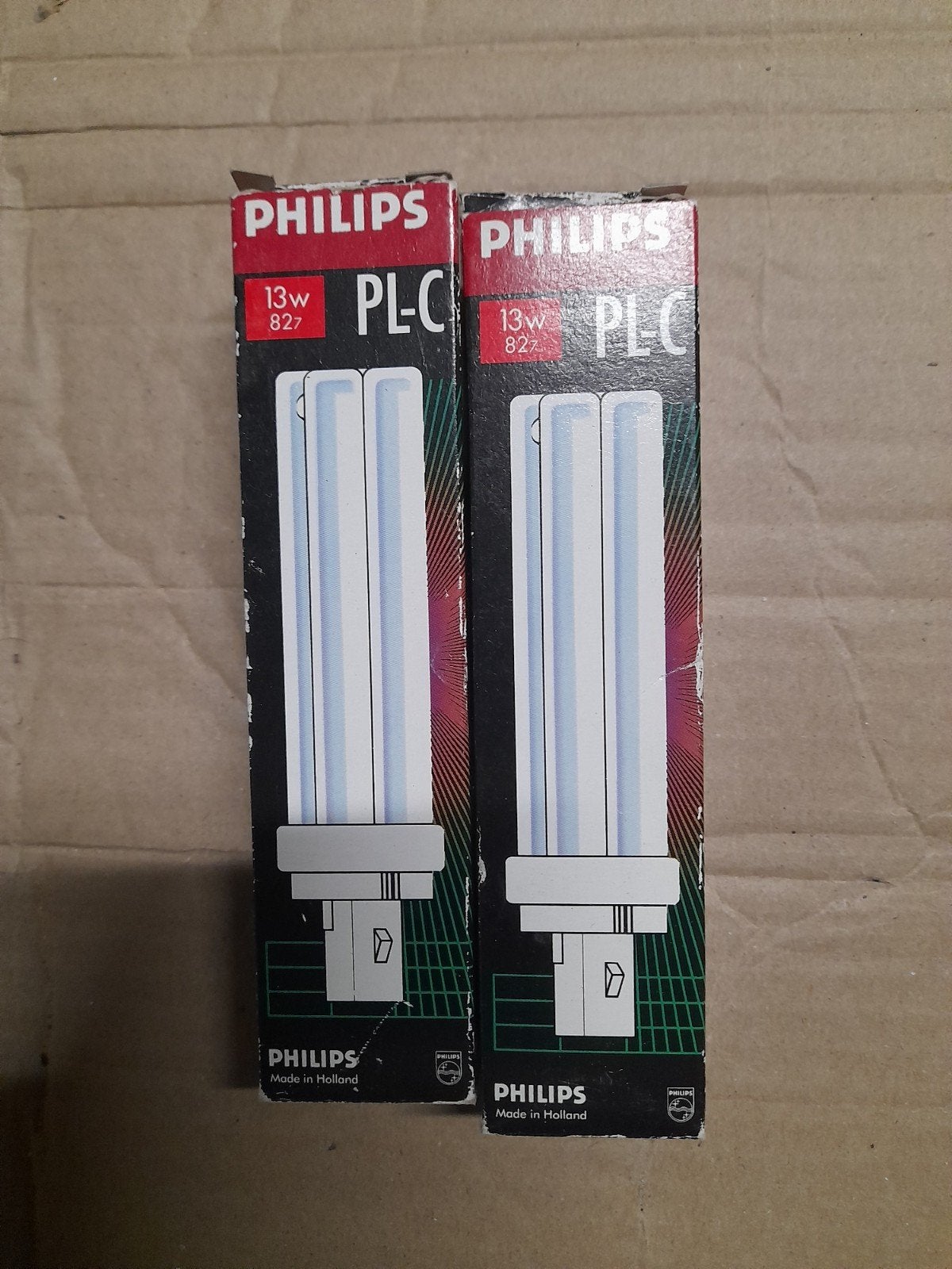 Philips PL-C 13W 827 Gasontladingslampen (2 stuks), Nieuw, Ophalen of Verzenden, Warm wit, 10 tot 30 watt