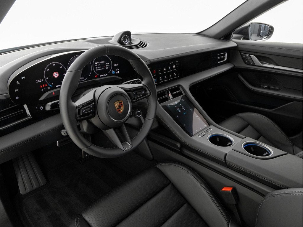 Porsche Taycan Sport Turismo, Achterwielaandrijving, Gebruikt, Zwart, Met garantie (alle)
