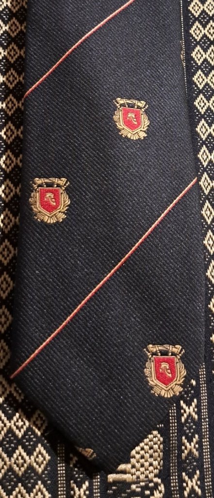 Brandweer stropdas gestreept met doorlopende emblemen, Ophalen of Verzenden, Nieuw