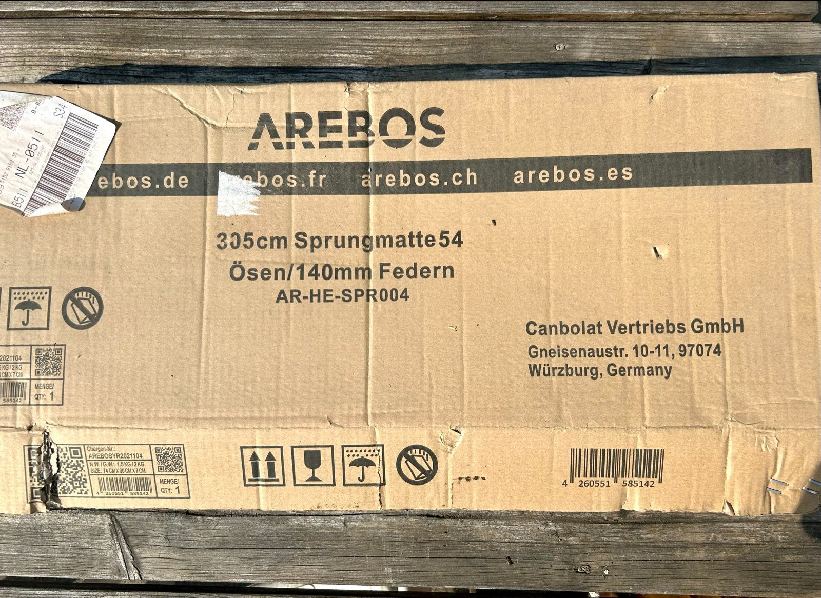Trampoline springmat 305cm - Nieuw in doos, Ophalen, Nieuw