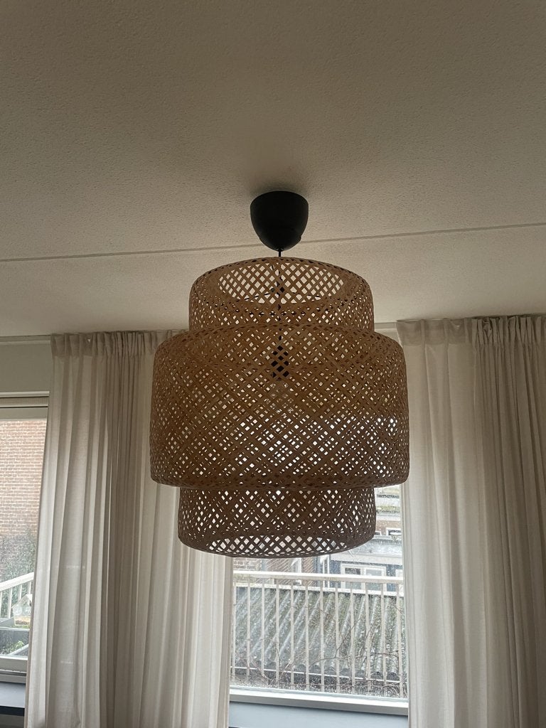 Sinnerlig IKEA hanglamp, Ophalen, Zo goed als nieuw, Natuurlijk materiaal, E27 (groot)
