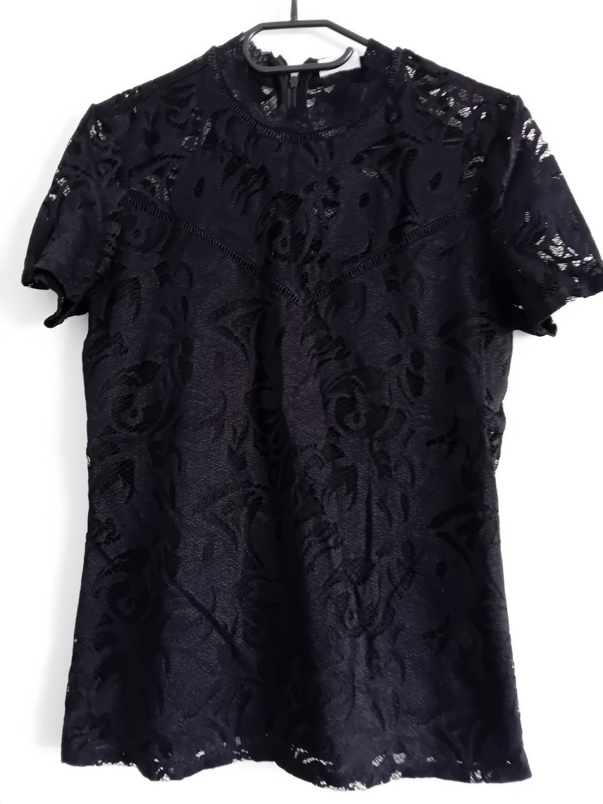 Vila Kanten Top Maat L - Zwart, Kleding | Dames, Zwart, Maat 42/44 (L), Ophalen of Verzenden, Zo goed als nieuw