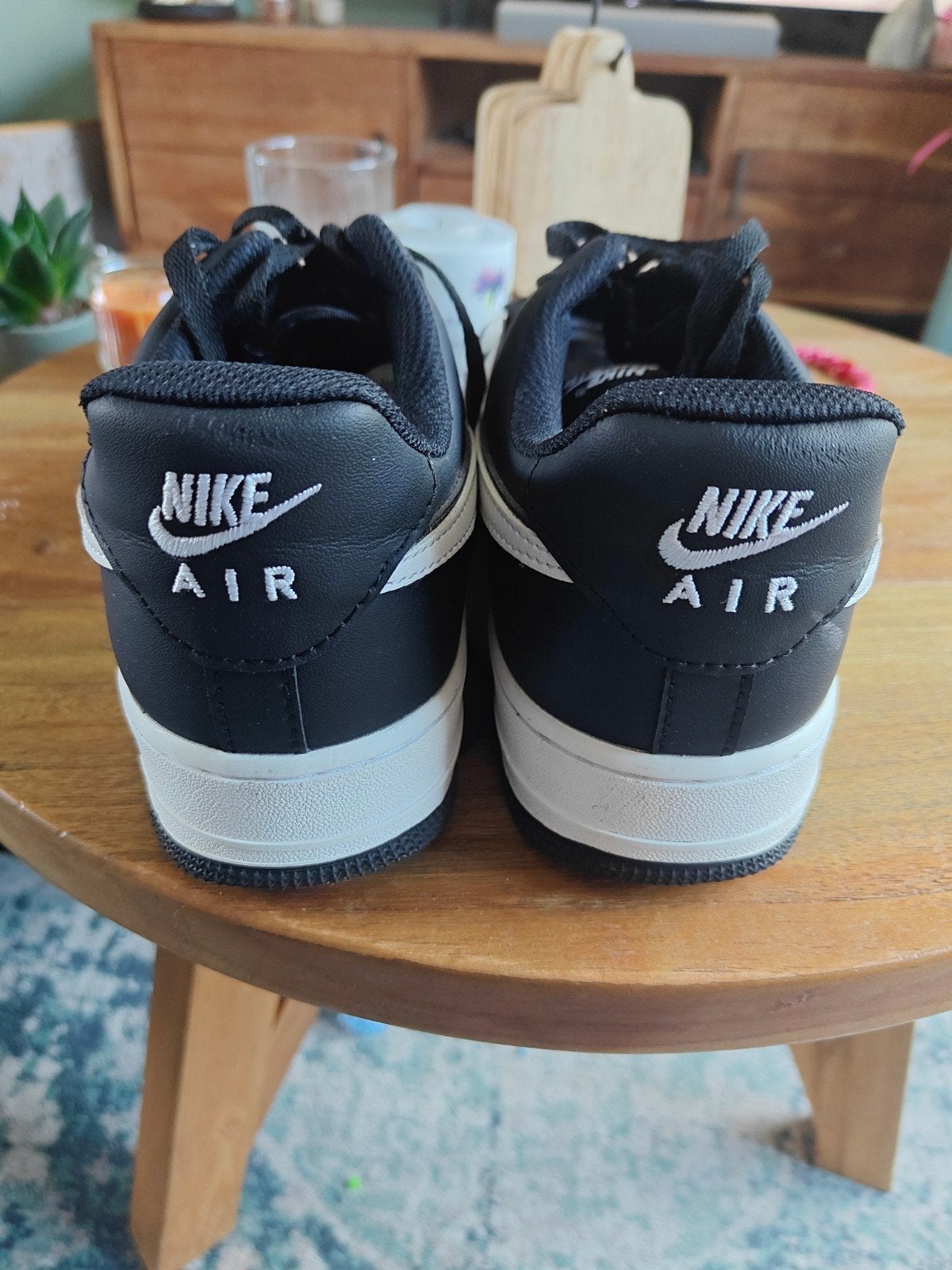 Nike Air Force 1 - Zwart/Wit maat 44.5, Kleding | Heren, Ophalen of Verzenden, Zo goed als nieuw, Zwart