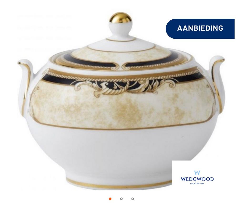Wedgwood cornucopia suikerpot nieuw, Ophalen of Verzenden, Nieuw