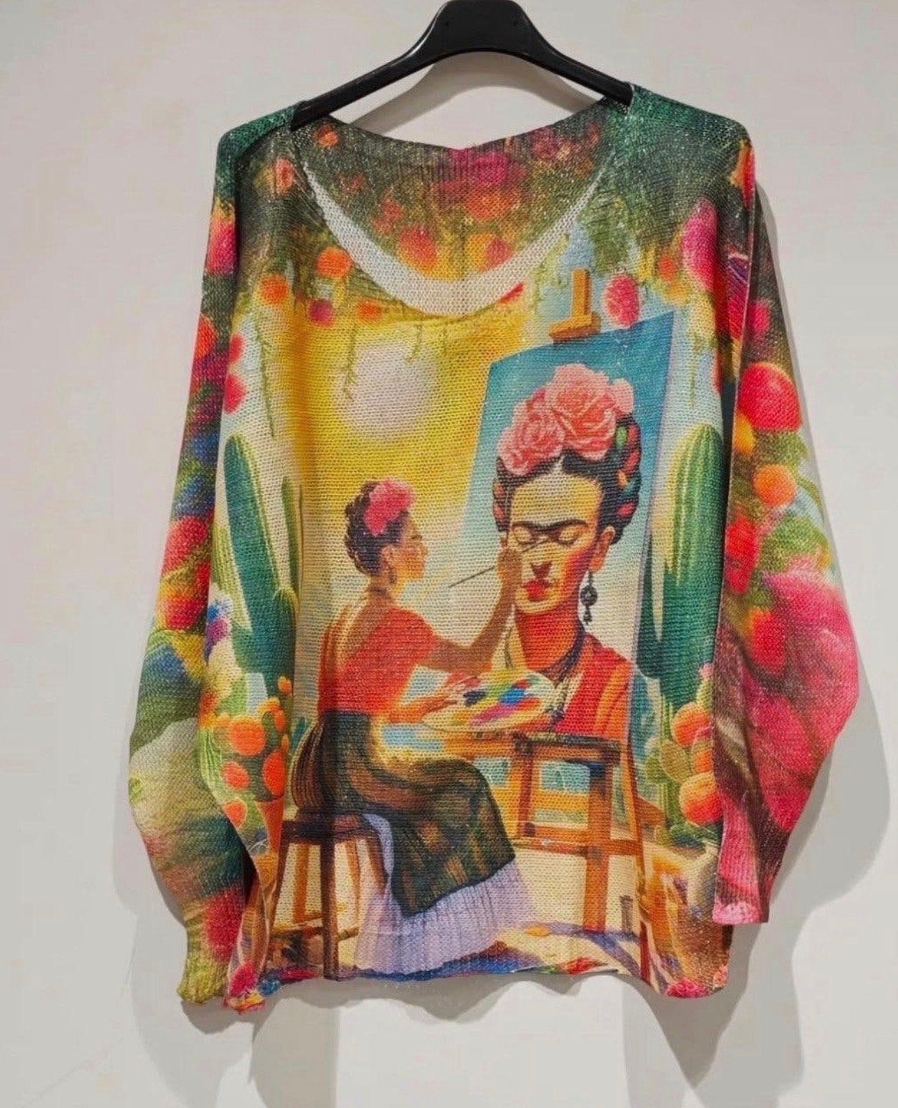 Nieuwe Frida Kahlo Sweaters, Sjaals, Broches & Tasjes, Kleding | Dames, Ophalen of Verzenden, Nieuw, Maat 42/44 (L), Meerkleurig