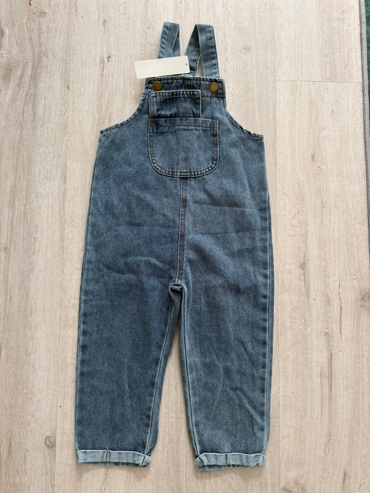 Denim tuinbroek blauwe spijkerstof stoere salopette 92-98, Ophalen of Verzenden, Nieuw, Jongen of Meisje, Overige typen