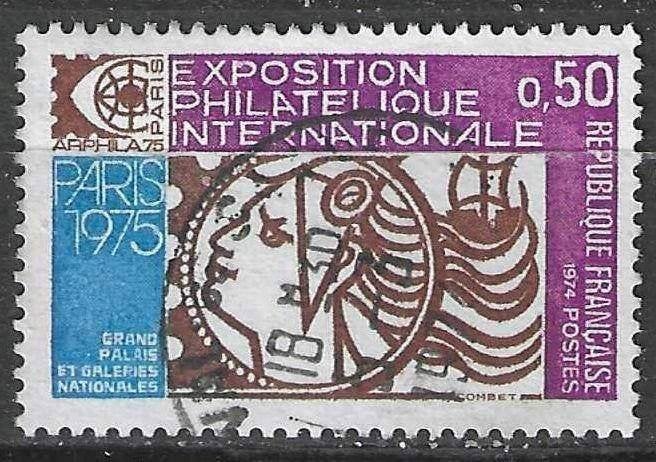 Frankrijk 1974 - Yvert 1783 - Postzegeltentoonstelling (ST), Verzenden, Gestempeld