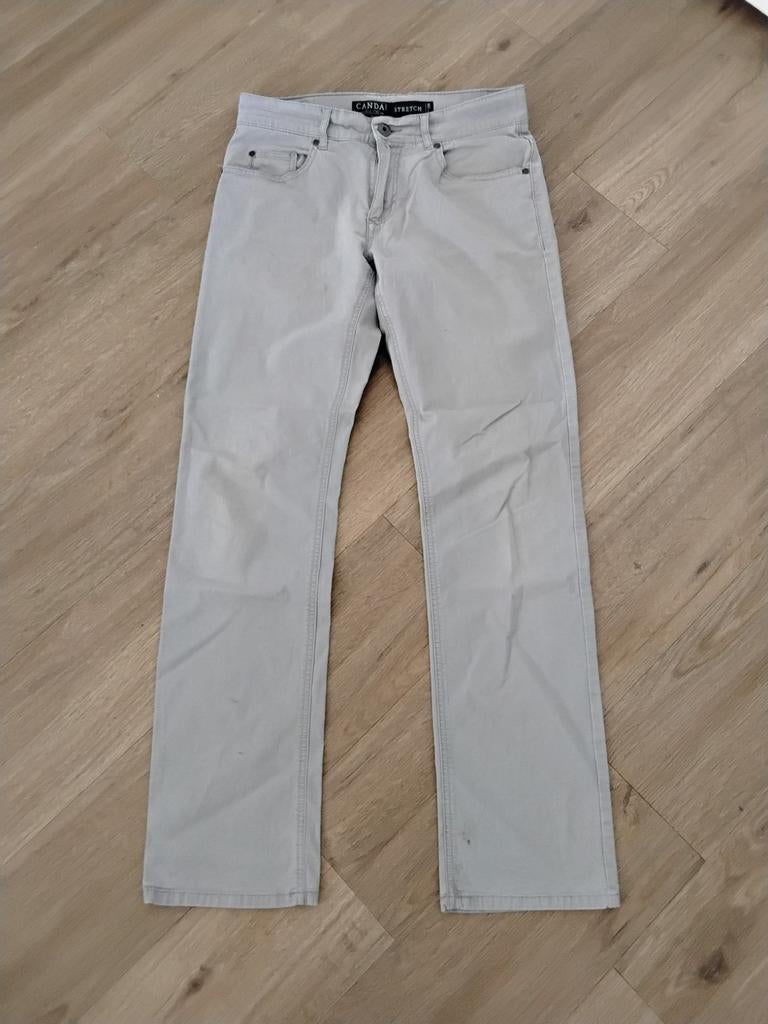 Herenbroek maat w 32 l32 merk canda kleur grijs, W32 (confectie 46) of kleiner, Ophalen of Verzenden, Zo goed als nieuw, Canda