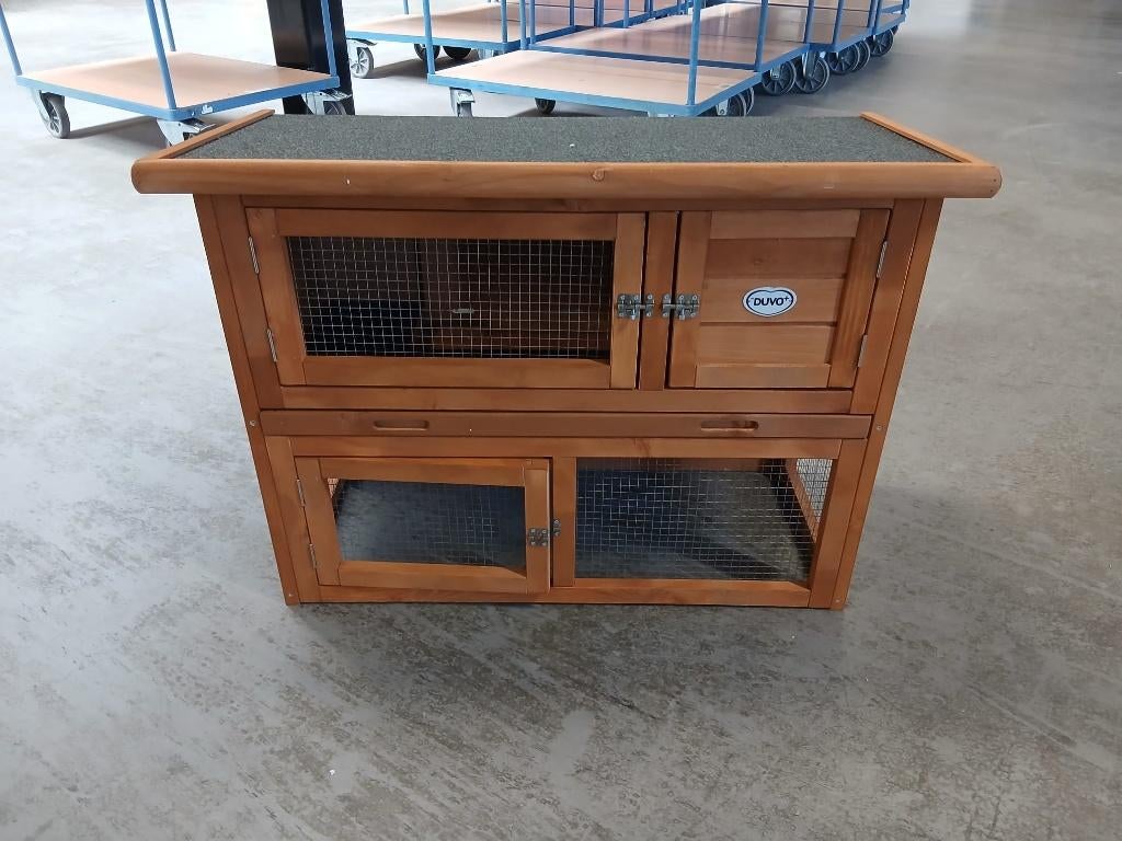 Woodtoys konijnenhok Konijnenhok Barnie, Dieren en Toebehoren, Ophalen, 60 tot 90 cm, Nieuw, Konijn