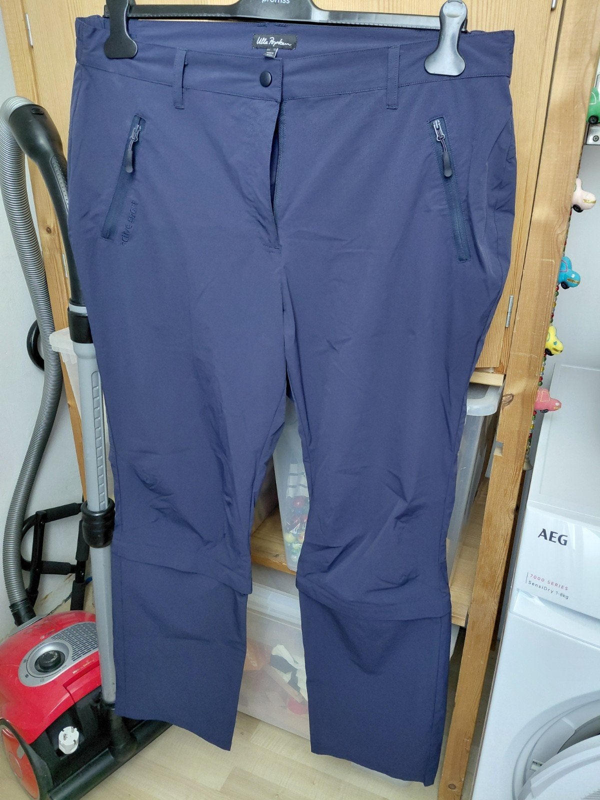 Ulla Popken Active Sport Afritsbroek wandel Maat 48 blauw, Blauw, Ulla Popken, Ophalen of Verzenden, Gedragen