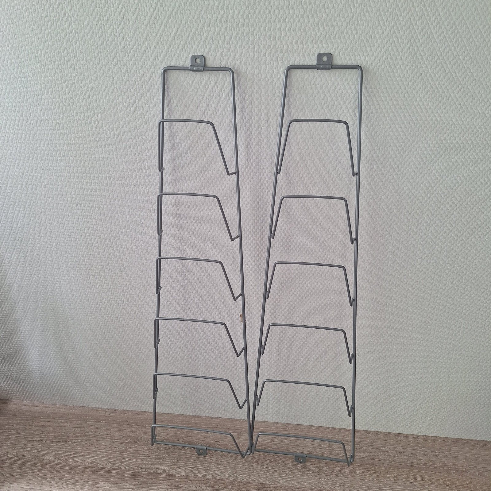 2x Vintage Ikea rek Rationell grijs zilver dekselrek, Ophalen of Verzenden, Zo goed als nieuw, Zilver, Metaal