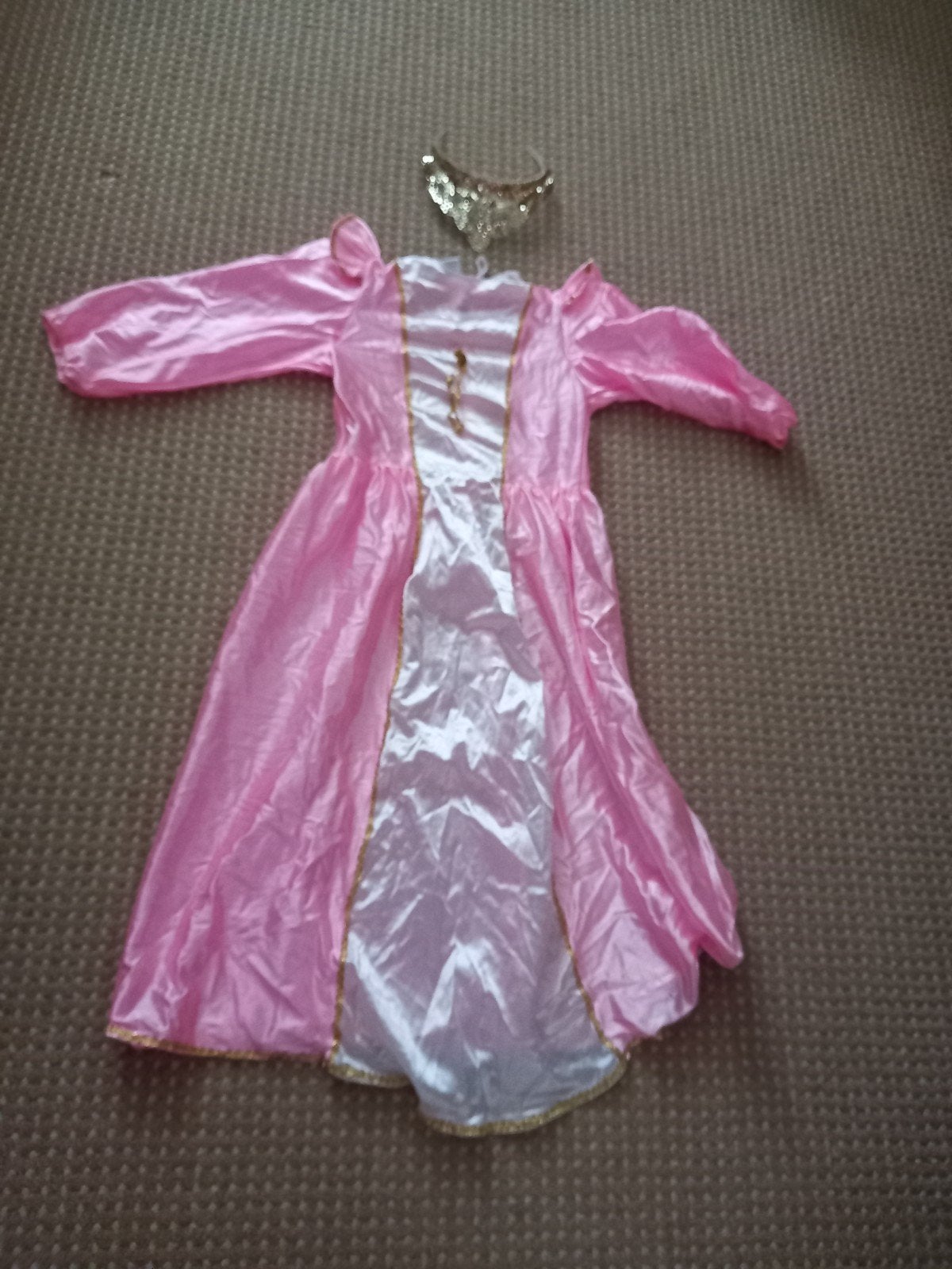Roze prinsessenjurk met kroontje, Ophalen of Verzenden
