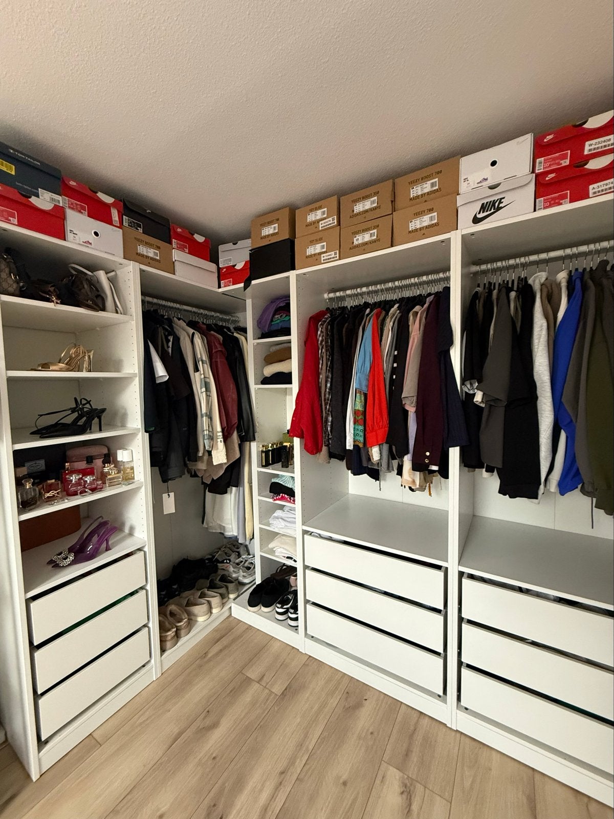 IKEA PAX kledingkast wit 261x160x201 cm – zeer goede staat, Ophalen, Overige materialen, 200 cm of meer, Zo goed als nieuw
