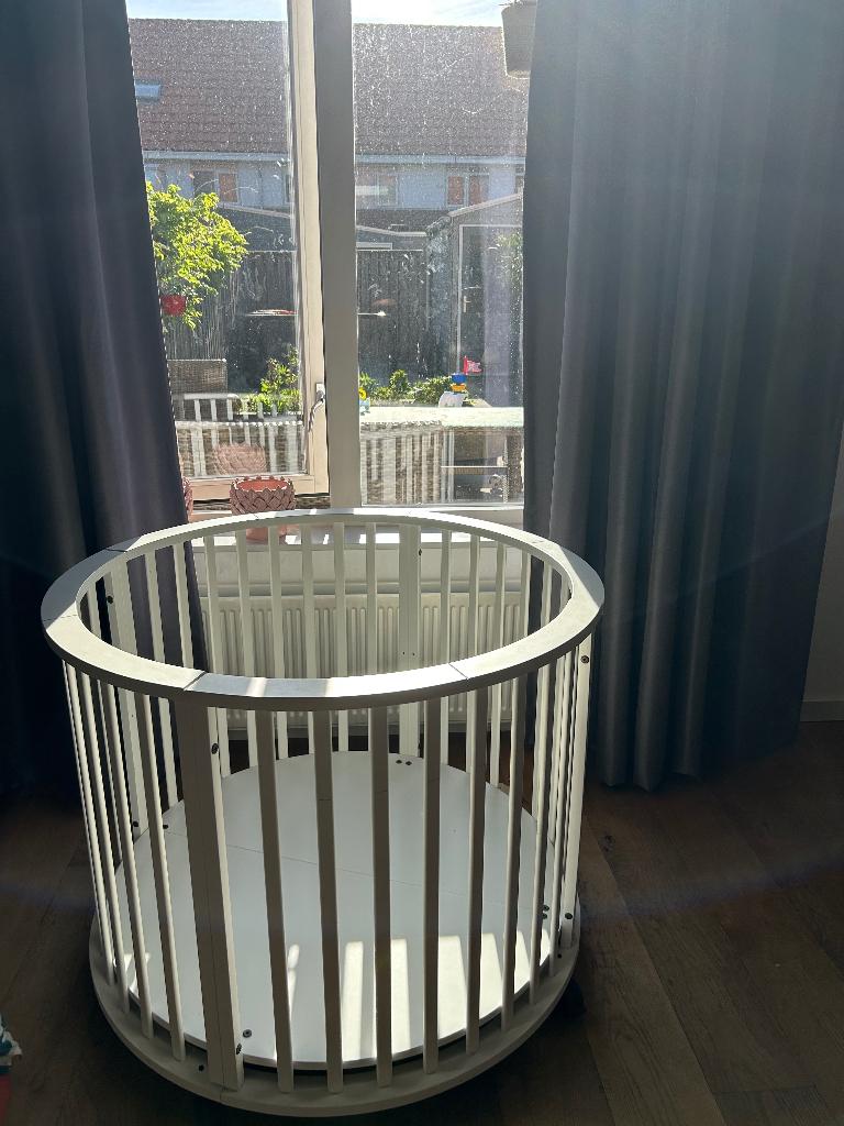 Ronde box met toebehoren, Kinderen en Baby's, Boxen, Ophalen, Gebruikt, Rond, In hoogte verstelbaar