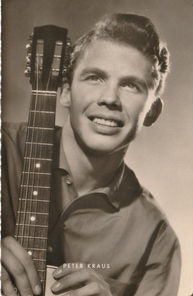 Oude Kaart Peter Kraus, Verzenden, 1960 tot 1980, Ongelopen, Sterren en Beroemdheden