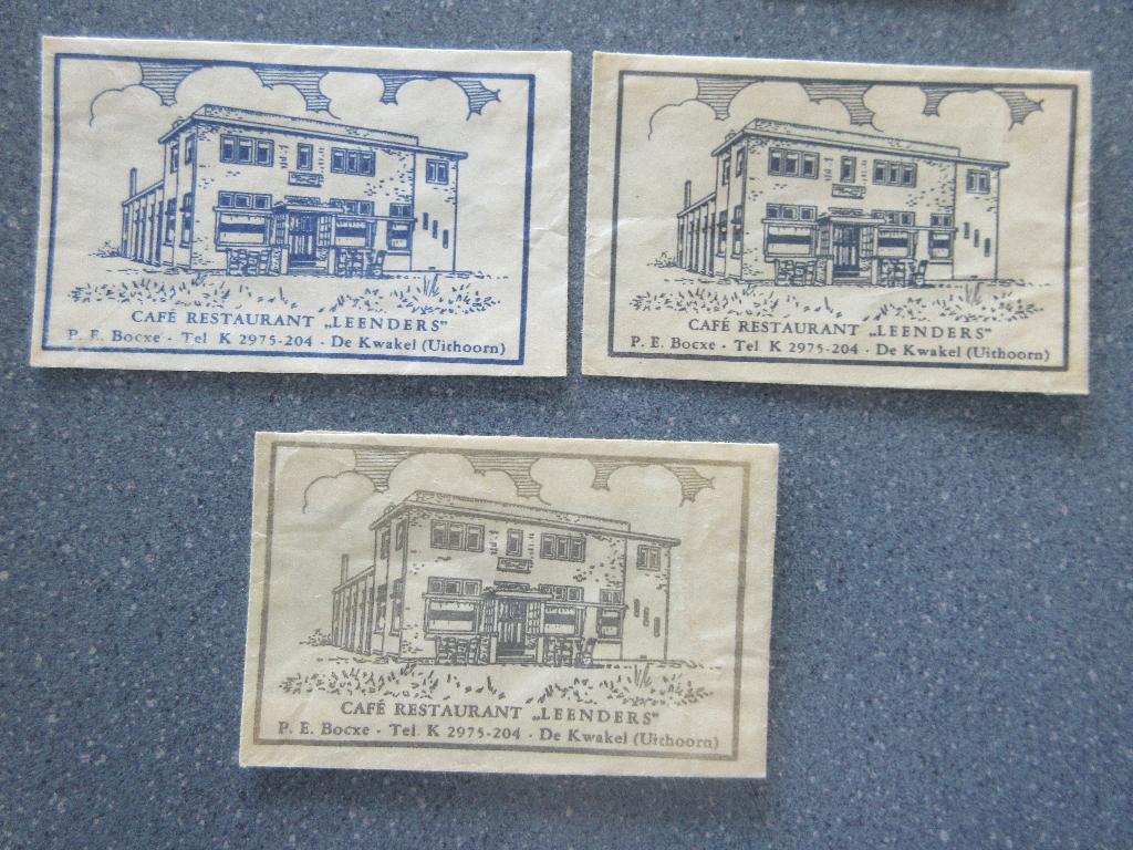 3 x De Kwakel, café-rest. Leenders, Verzamelen, Verzenden, Nederland