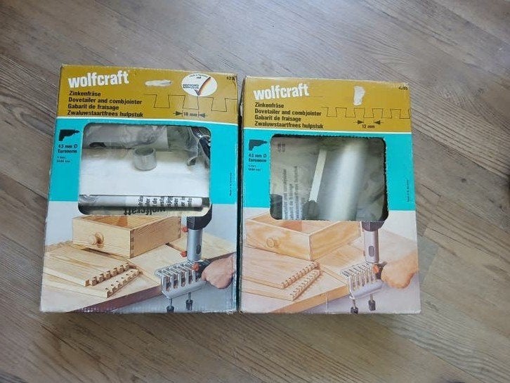 Wolfcraft Zwaluwstaart hulpstukken, Ophalen of Verzenden, Nieuw, Elektrisch, Bovenfrees