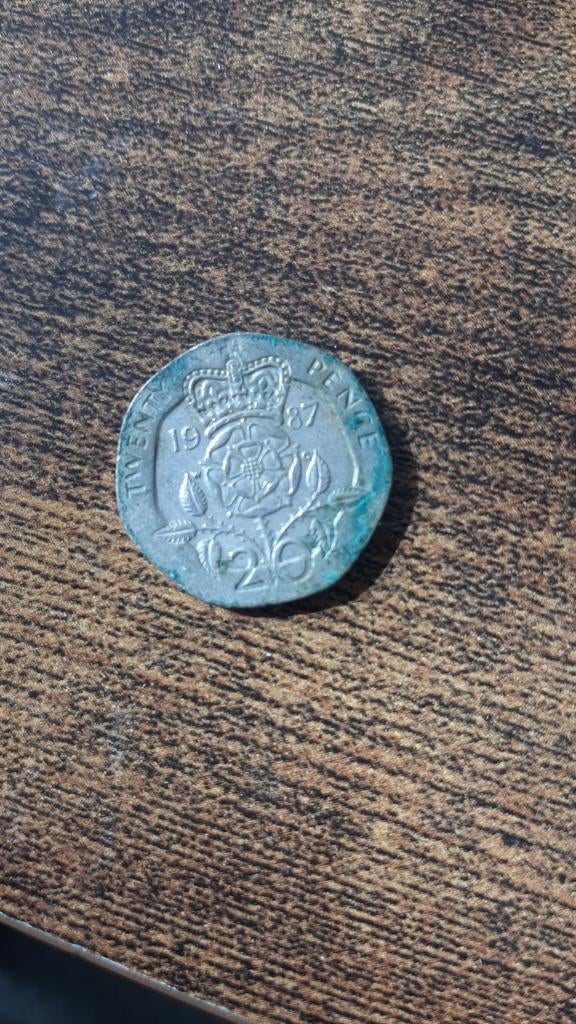 20 Pence munt 1987 - Groot-Brittannië, Postzegels en Munten, Ophalen of Verzenden