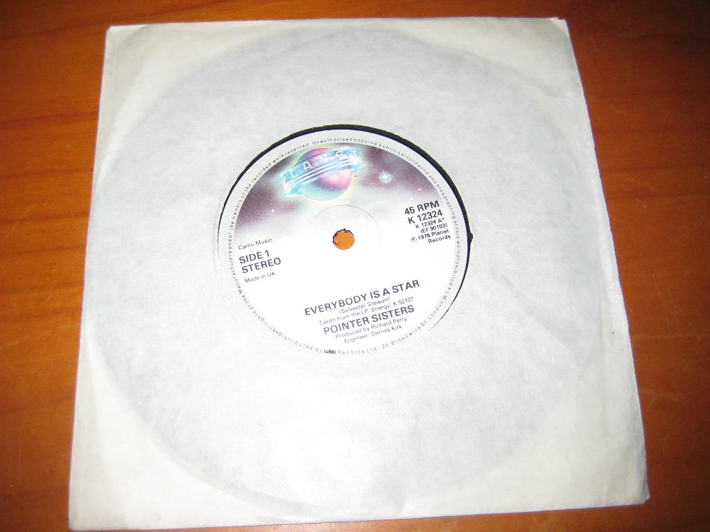 Pointer Sisters: Everybody is a star, Cd's en Dvd's, Vinyl Singles, Ophalen of Verzenden, Zo goed als nieuw, Pop, Single