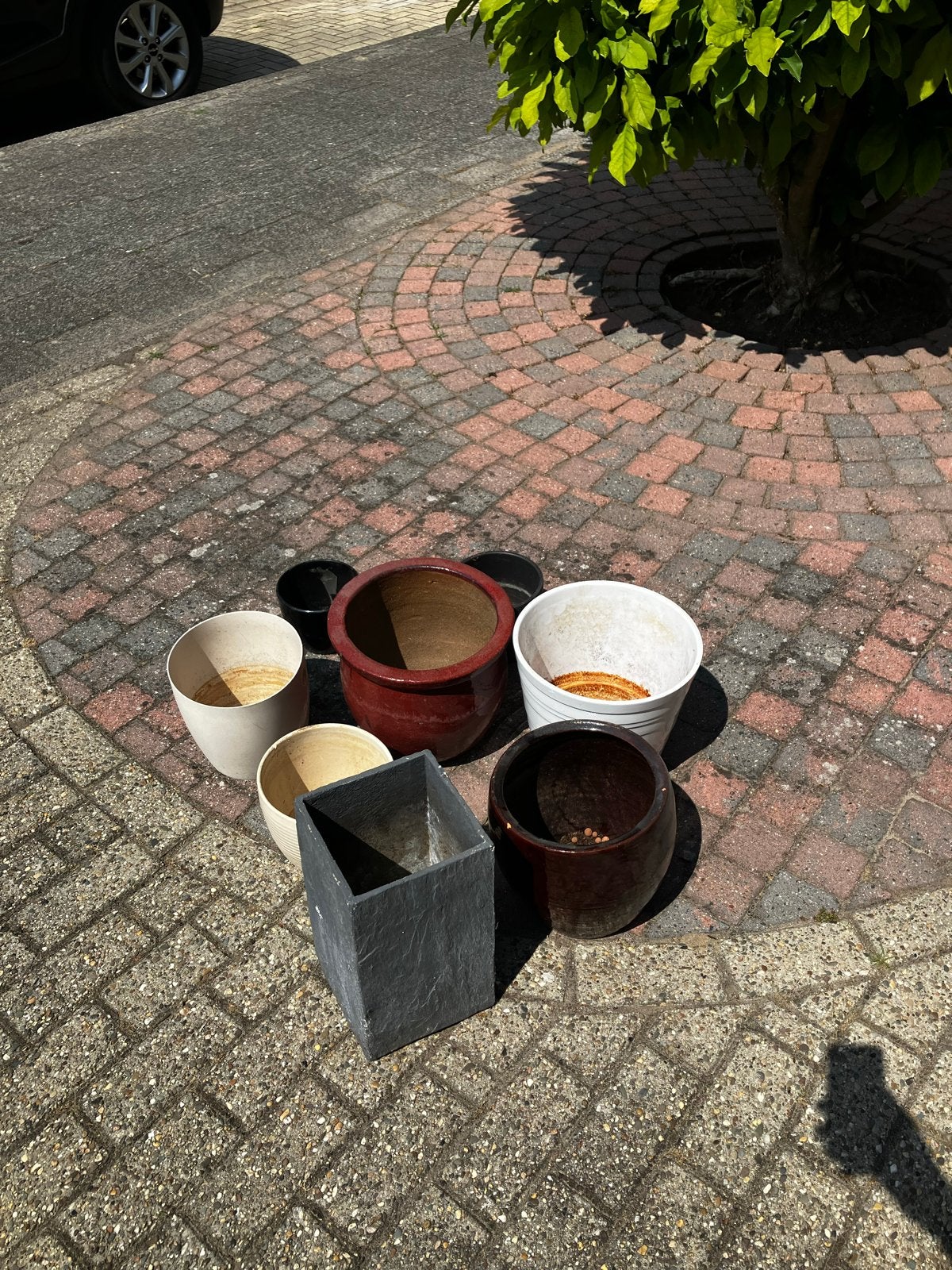 Diverse bloempotten en plantenbakken - Gebruikt, Tuin en Terras, Bloempotten, Gebruikt, Binnen, Minder dan 40 cm, Overige vormen