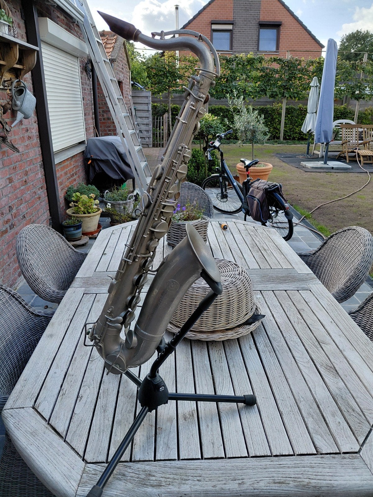 antiek saxofoon, Muziek en Instrumenten, Ophalen, Overige typen