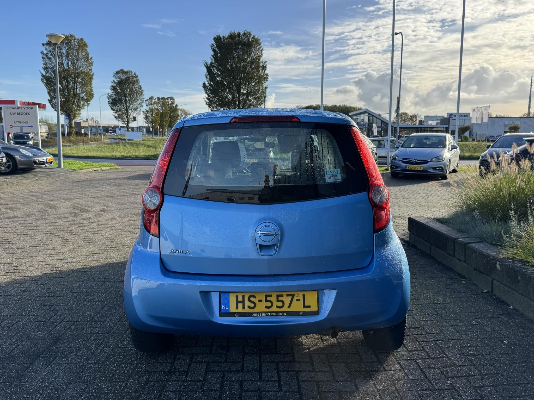 Opel Agila 1.2 Edition AUTOMAAT | 6 m garantie | Airco | LMV, Auto's, Stof, 4 cilinders, Blauw, Bedrijf