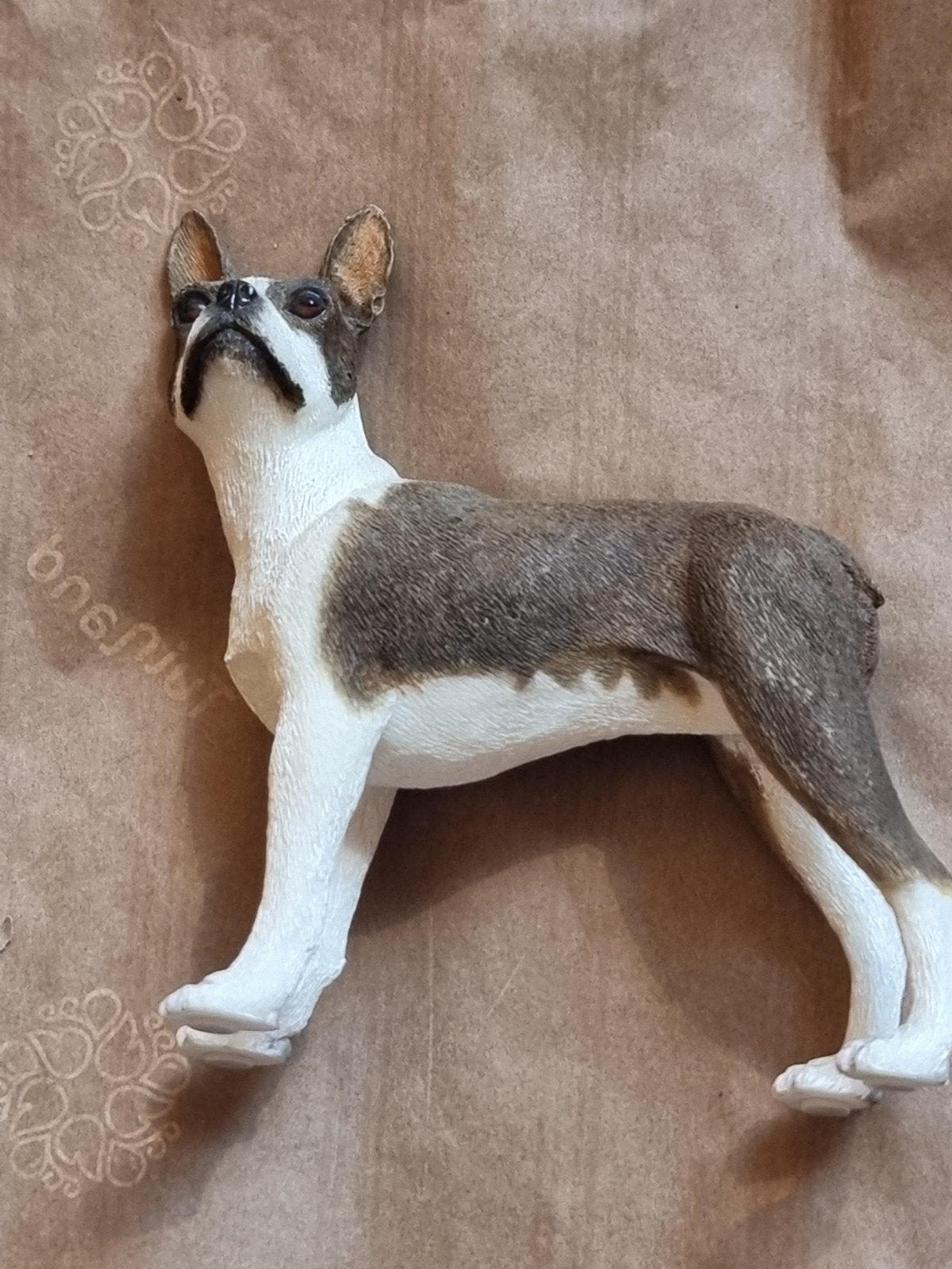 Boston Terrier beeldje - Zo goed als nieuw, Ophalen of Verzenden, Zo goed als nieuw, Hond of Kat, Beeldje of Figuurtje