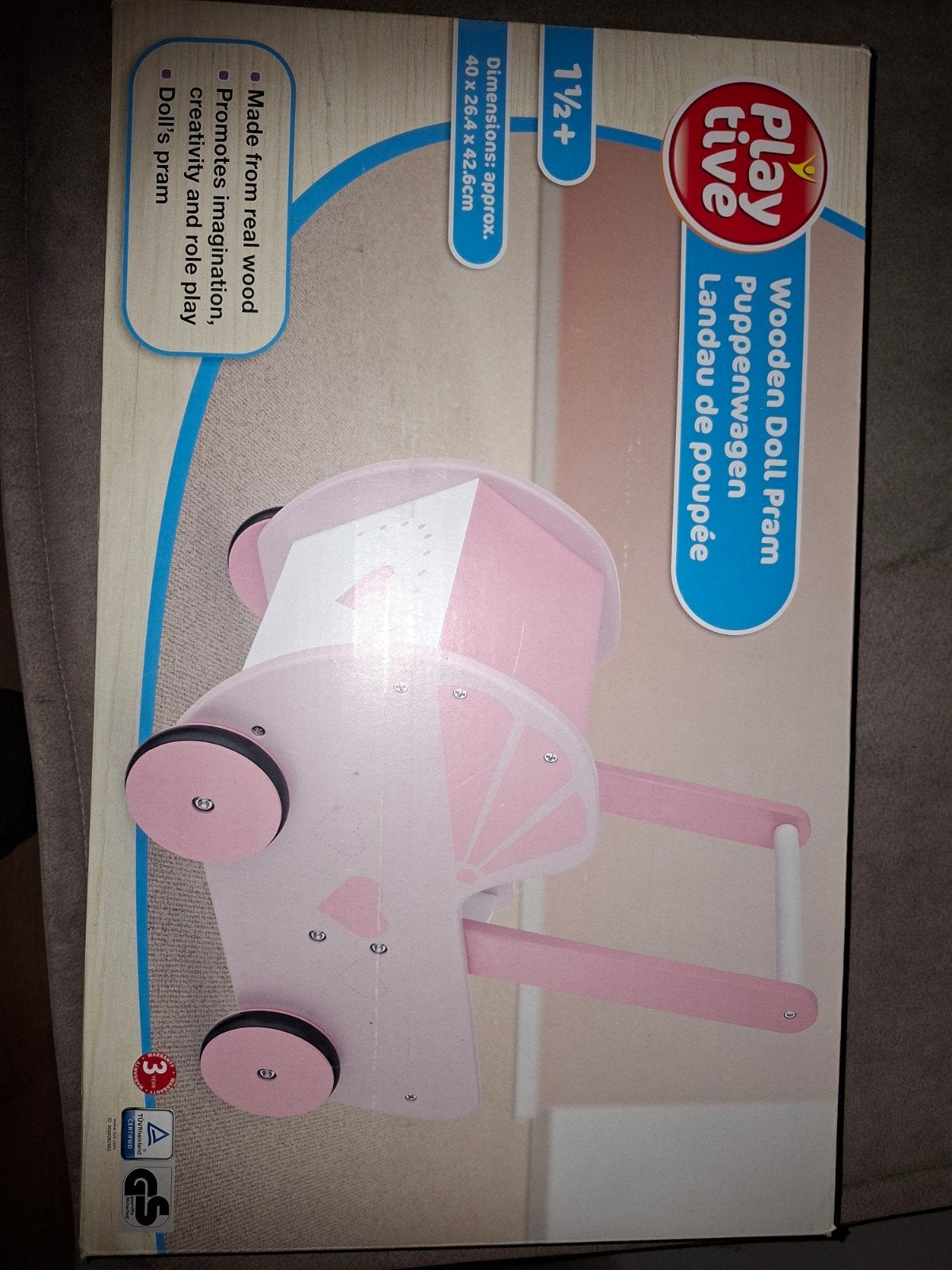 Houten Poppenwagen - Playtive Nieuw in doos, Ophalen, Nieuw, Overige typen