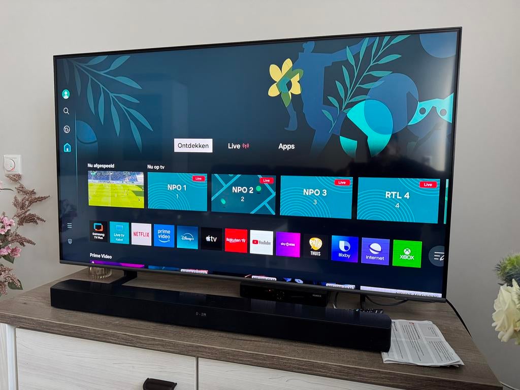 SAMSUNG 50 inch QLED 4K 50Q64B 2022 met lichte storing, Ophalen, Gebruikt, OLED, Samsung