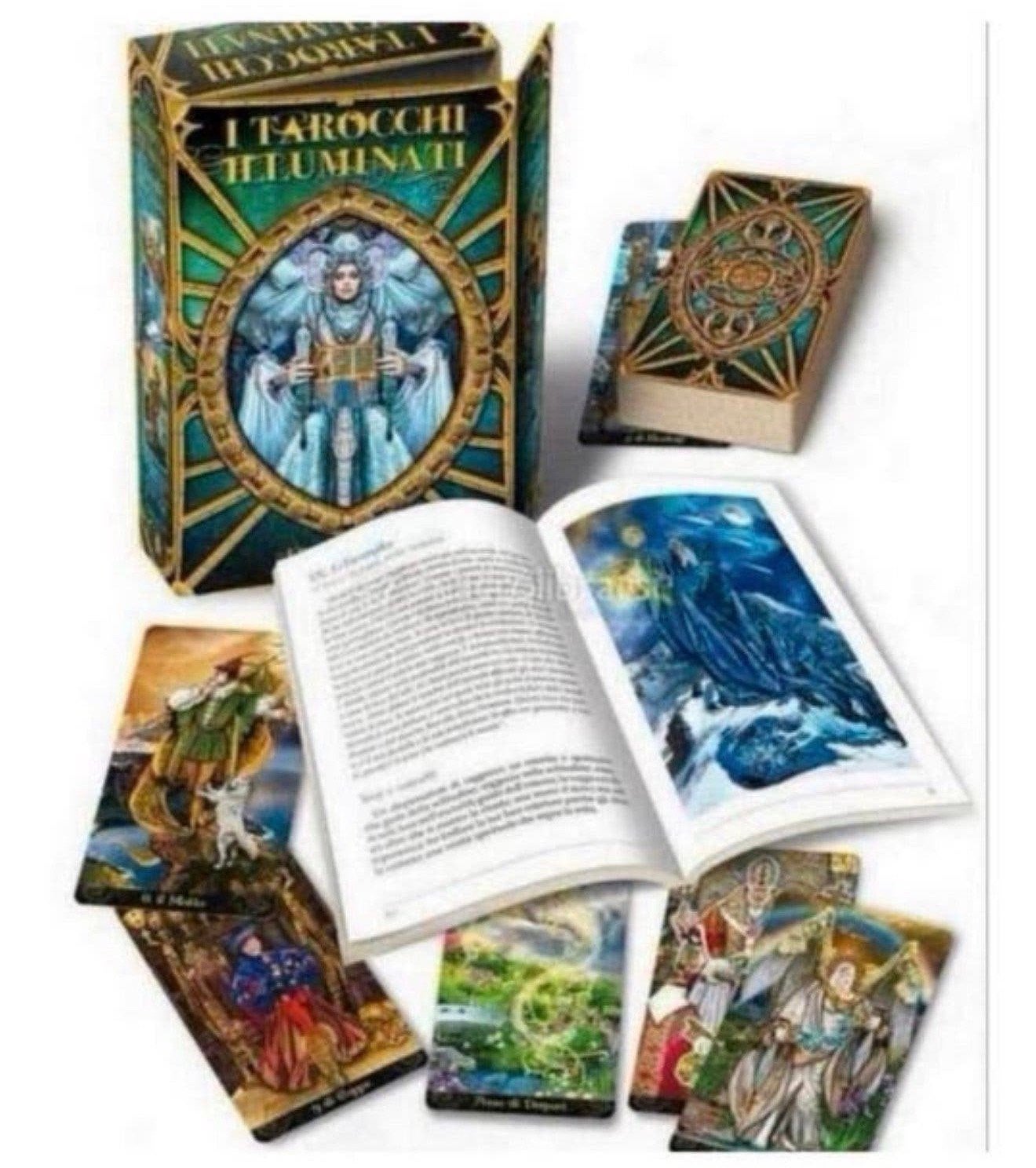 Tarot Boek & Kaarten set  I Tarocchi Illuminati italie NIEUW, Boeken, Ophalen of Verzenden, Nieuw, Tarot of Kaarten leggen