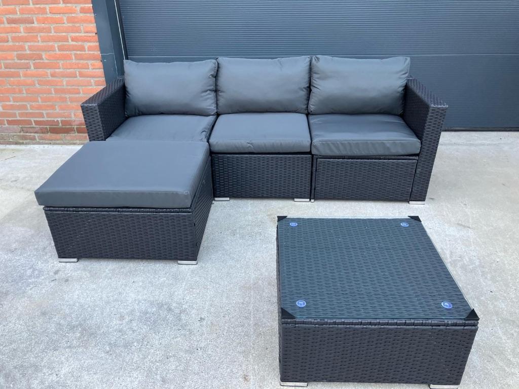 Nieuwe loungeset, Ophalen, 4 zitplaatsen, Kunststof, Bank