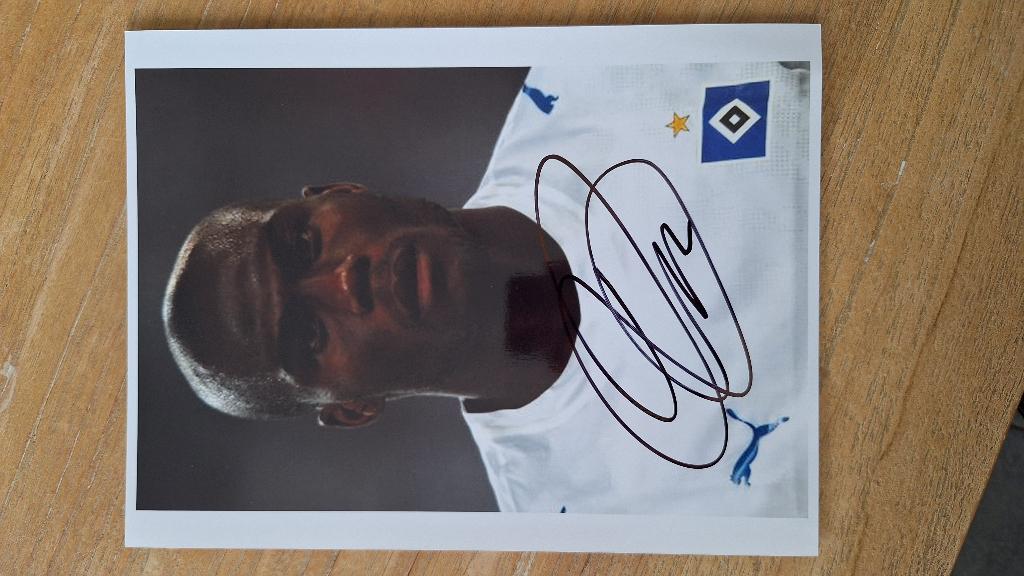 Foto 20x25 cm met handtekening; Guy Demel # HSV, Verzamelen, Sportartikelen en Voetbal, Ophalen of Verzenden, Nieuw, Buitenlandse clubs