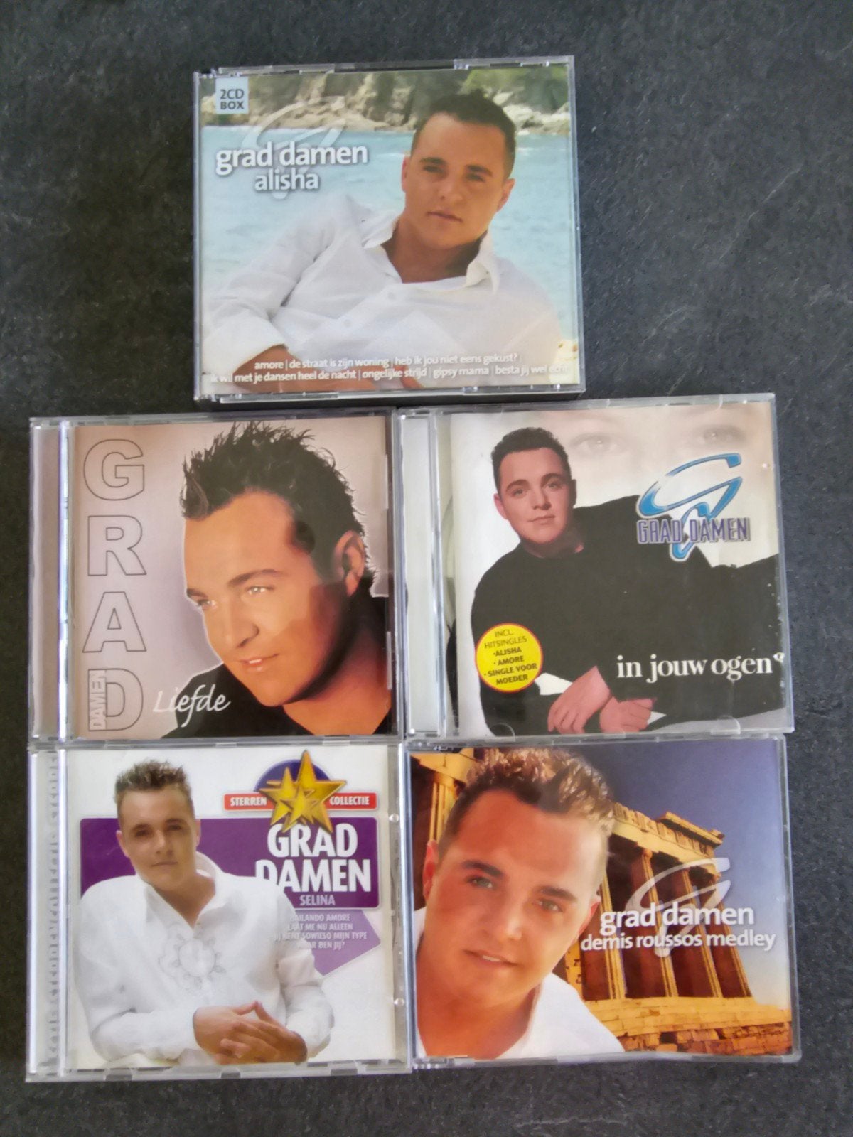 Grad Damen CD collectie: Alisha, Liefde, Selina, In Jouw Ogn, Cd's en Dvd's, Gesigneerd, Gebruikt, Boxset, Ophalen of Verzenden