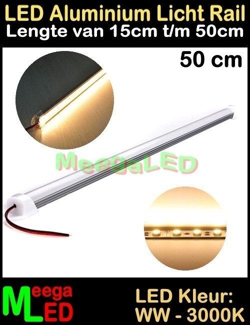 Caravan LED Profiel Rigid Strip Bar Rail 50cm Warmwit, Caravans en Kamperen, Ophalen of Verzenden, Nieuw