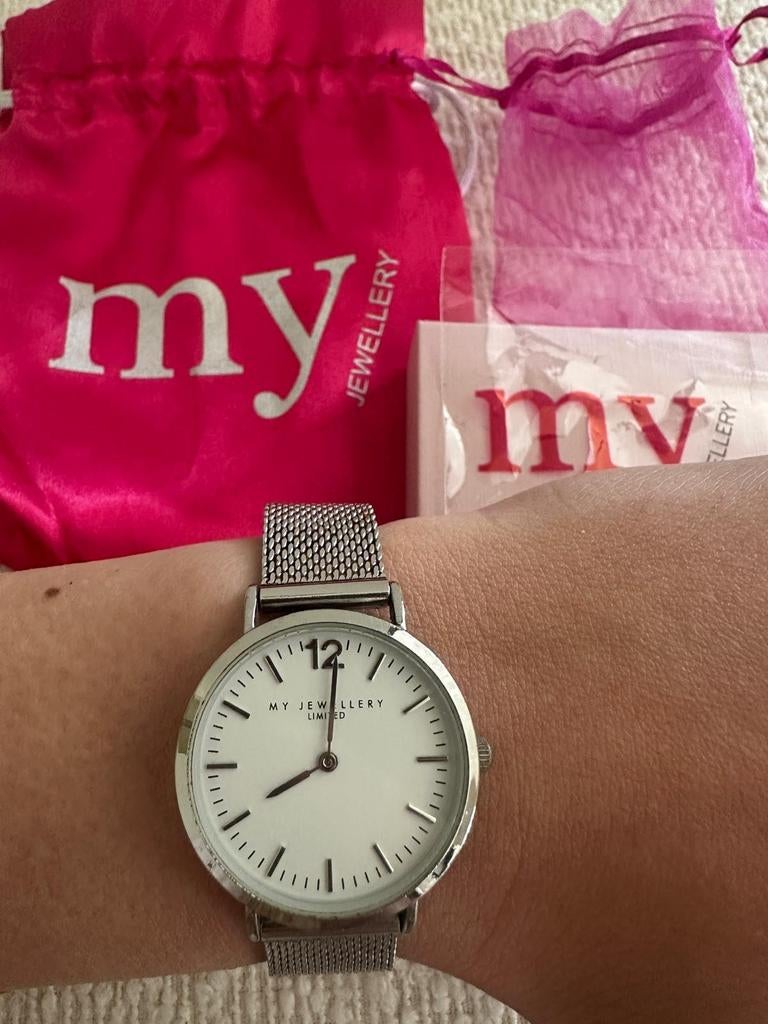 My Jewellery Zilveren Horloge - Stijlvol en Tijdloos, Overige merken, Staal, Polshorloge, Ophalen of Verzenden