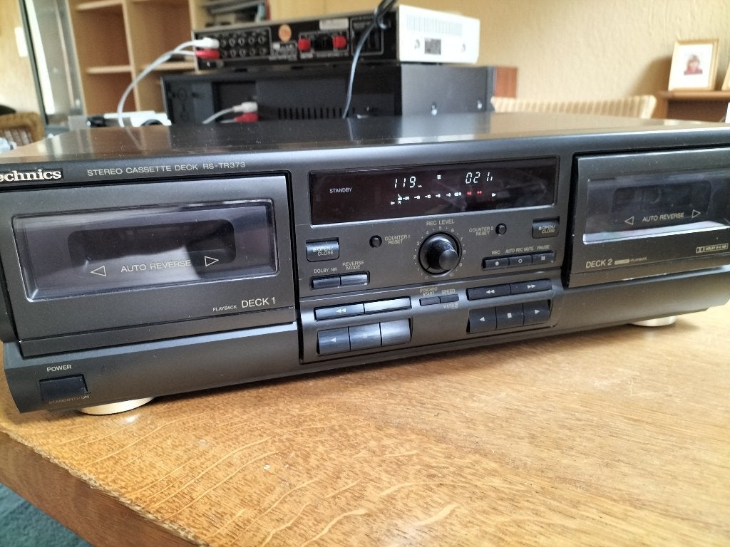Technics RS TR373 Cassettedeck Dubbel,  deffect, Ophalen of Verzenden, Dubbel, Overige merken