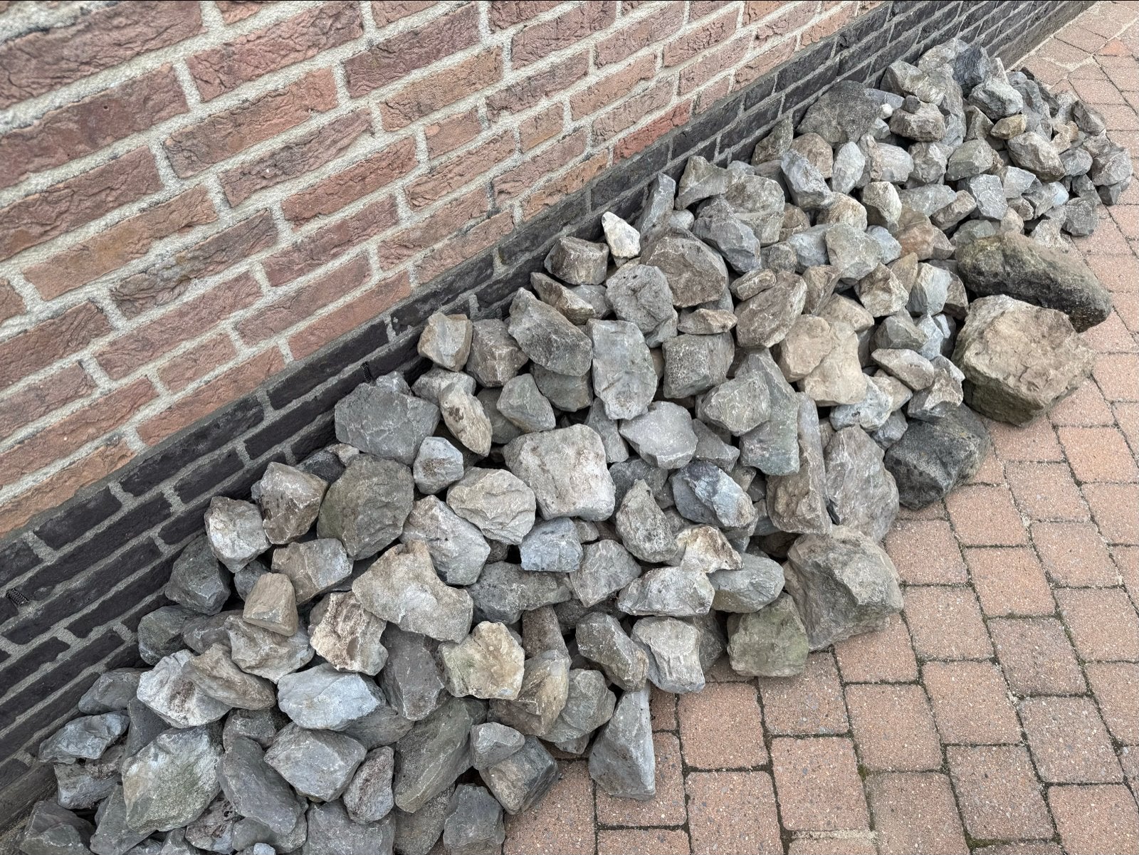 Maaskeien - Gratis afhalen, Tuin en Terras, Grind, Keien en Split, Ophalen, Gebruikt, Grijs, Kei