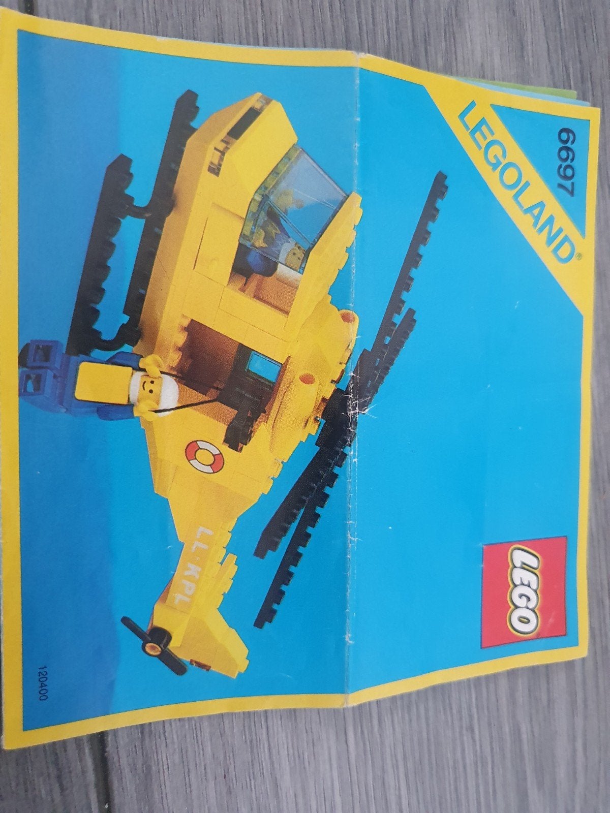 LEGO Legoland Helikopter 6697 met minifiguren en boekje, Ophalen, Zo goed als nieuw, Overige merken
