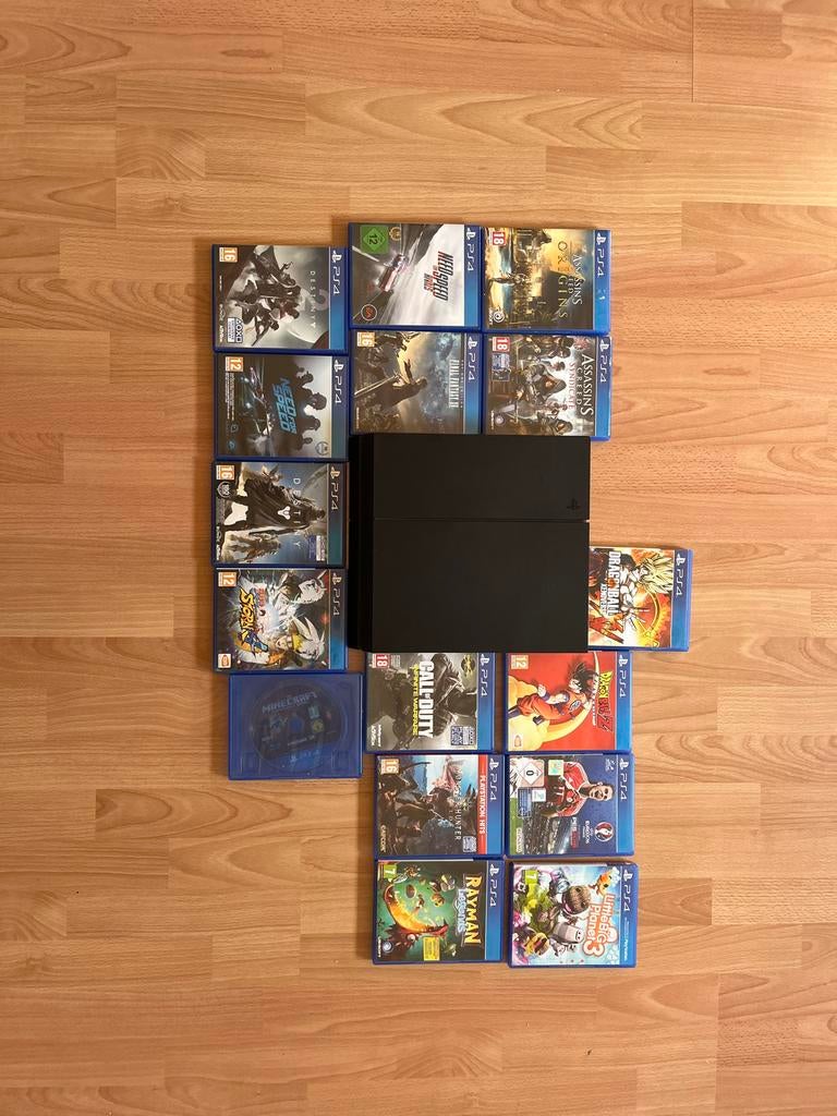 PS4 met 16 games, 1 speler, Ophalen, Gebruikt, Vanaf 3 jaar