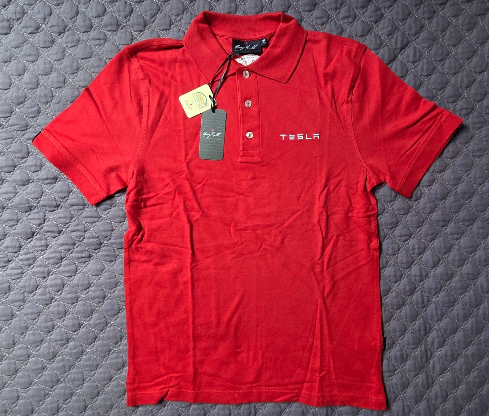 Tesla polo shirt (nieuw), Ophalen, Nieuw, Maat 46 (S) of kleiner, Rood