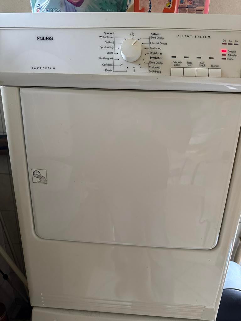 AEG Lavatherm T65170AV Condensdroger - Gebruikt, Ophalen, Gebruikt, Voorlader, Anti-kreukfase