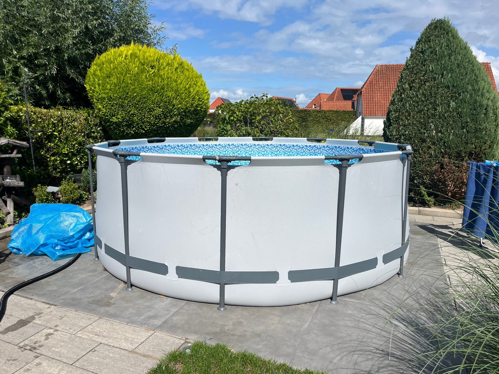 Bestway steel pro zwembad 3,6x1,2 m1 compleet, Ophalen, Gebruikt, 200 tot 300 cm, 80 tot 120 cm