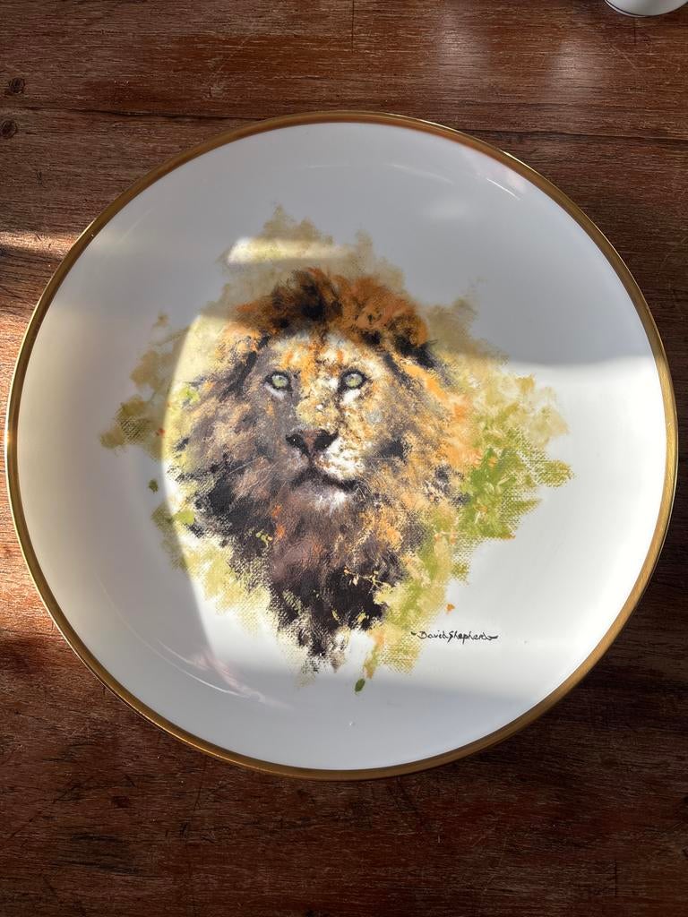 Wedgwood David Shepherd Wildlife Collection Leeuw Bord, Ophalen of Verzenden